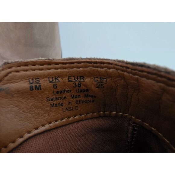 Franco Sarto Womens Ankle Boots Size 8M Leather Upper Tan - Picture 3 of 6